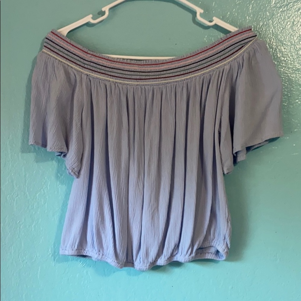 Off the shoulder crop top
